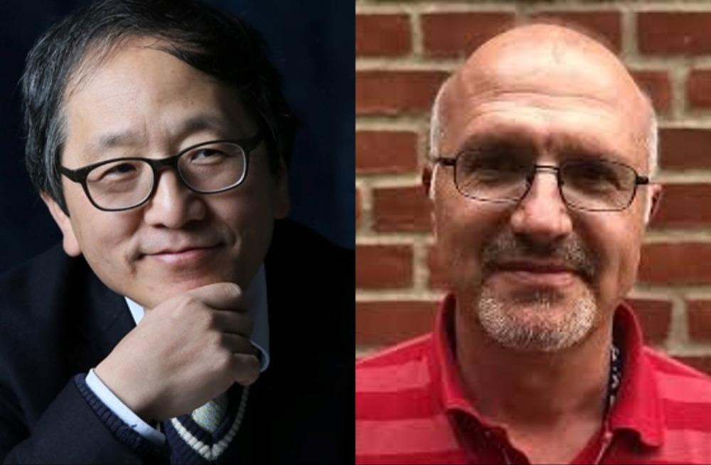 rla△ (왼쪽부터) 고려대 언어학과 김성도 교수, 스웨덴 룬드대 언어문학센터 요르단 즐라테브(Jordan Zlatev) 교수